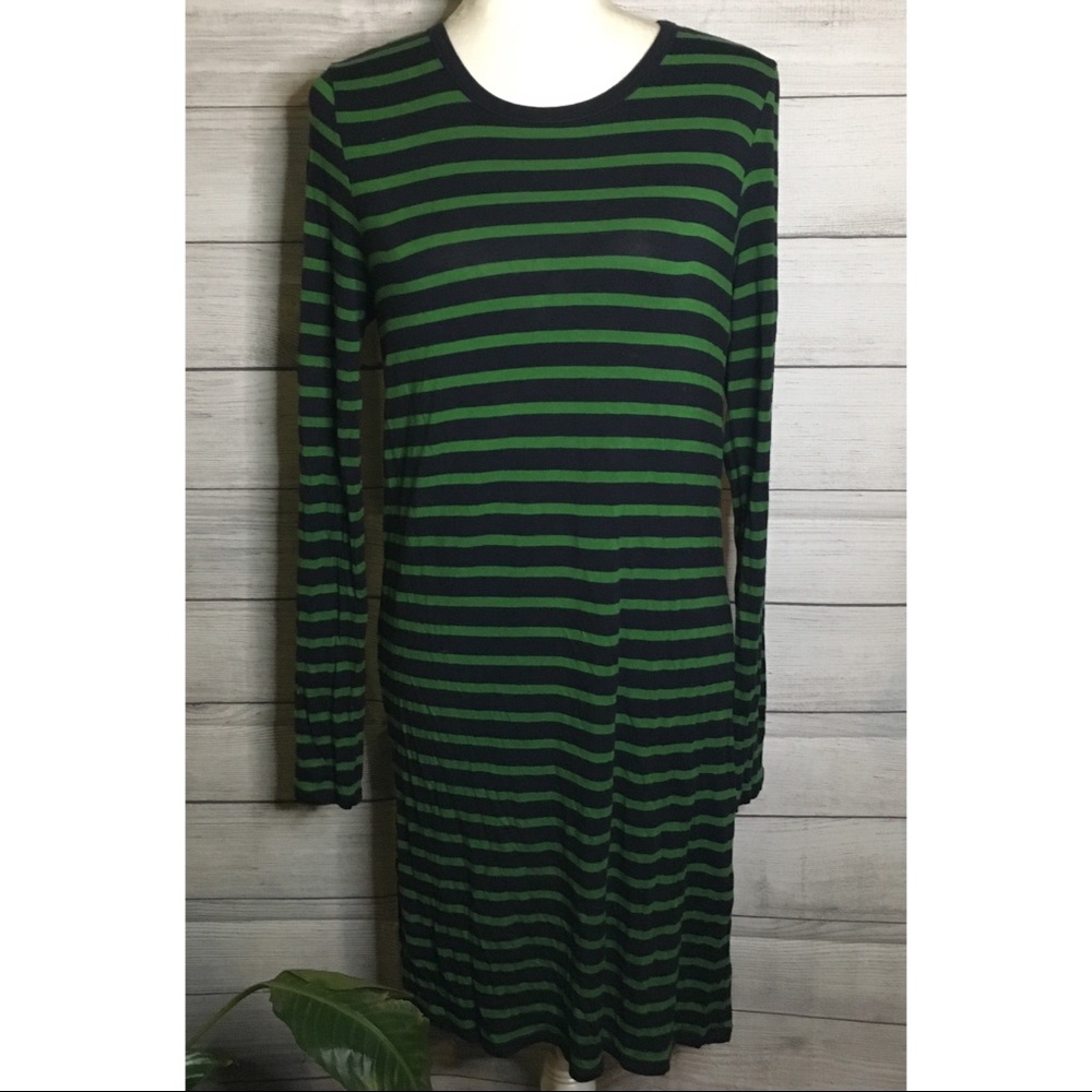 Michael Kors Striped Long Sleeve Dress